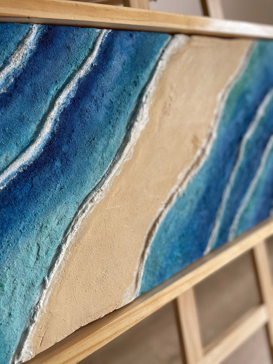 BEACH WAVES - 65cm x 35cm