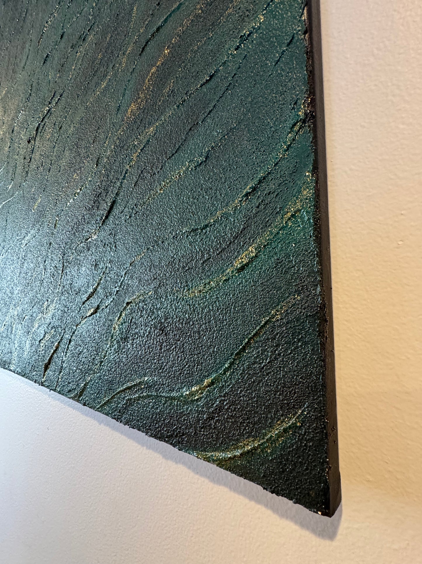 EMERALD WAVES - 51cm x 51cm
