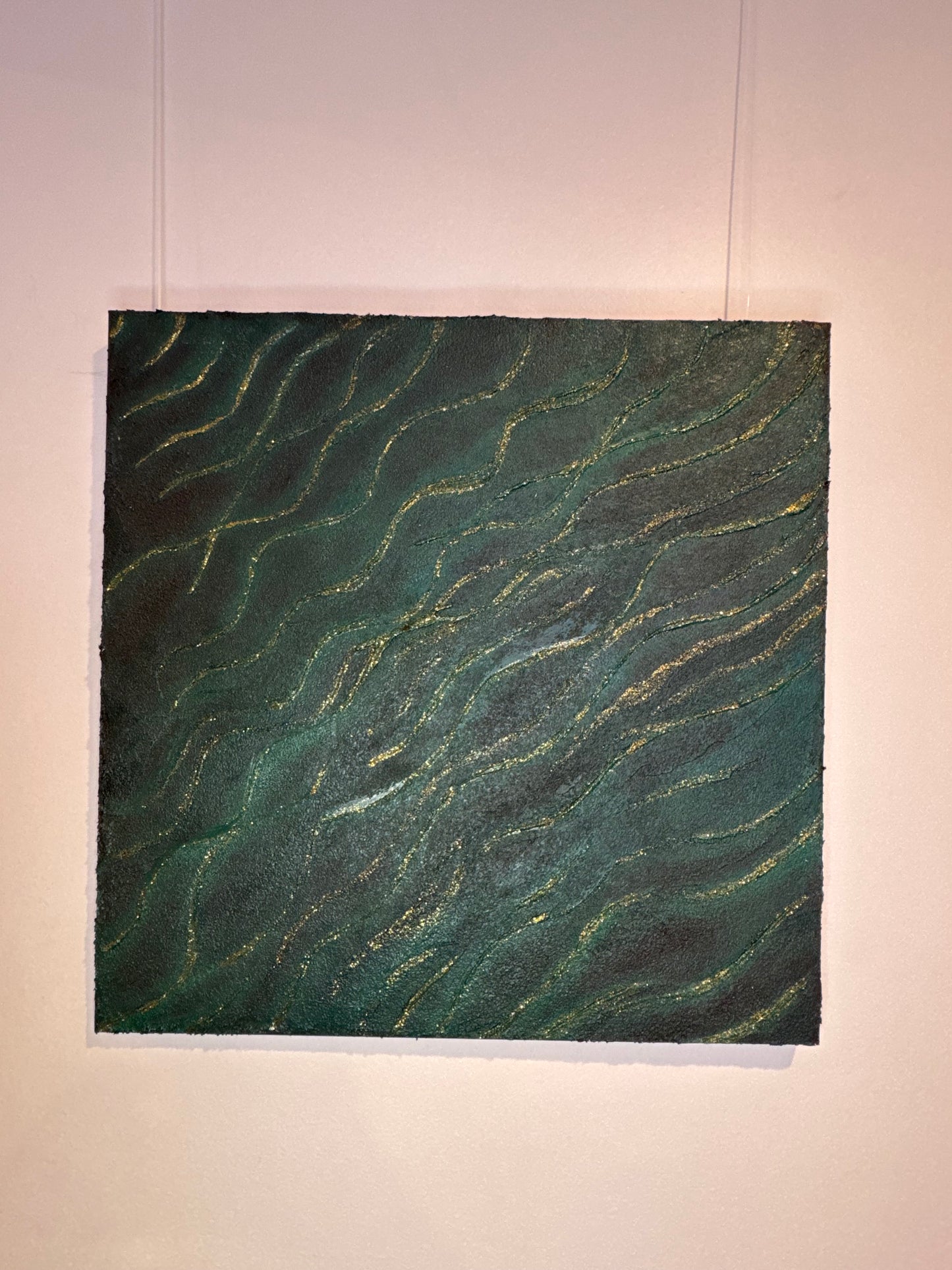 EMERALD WAVES - 51cm x 51cm