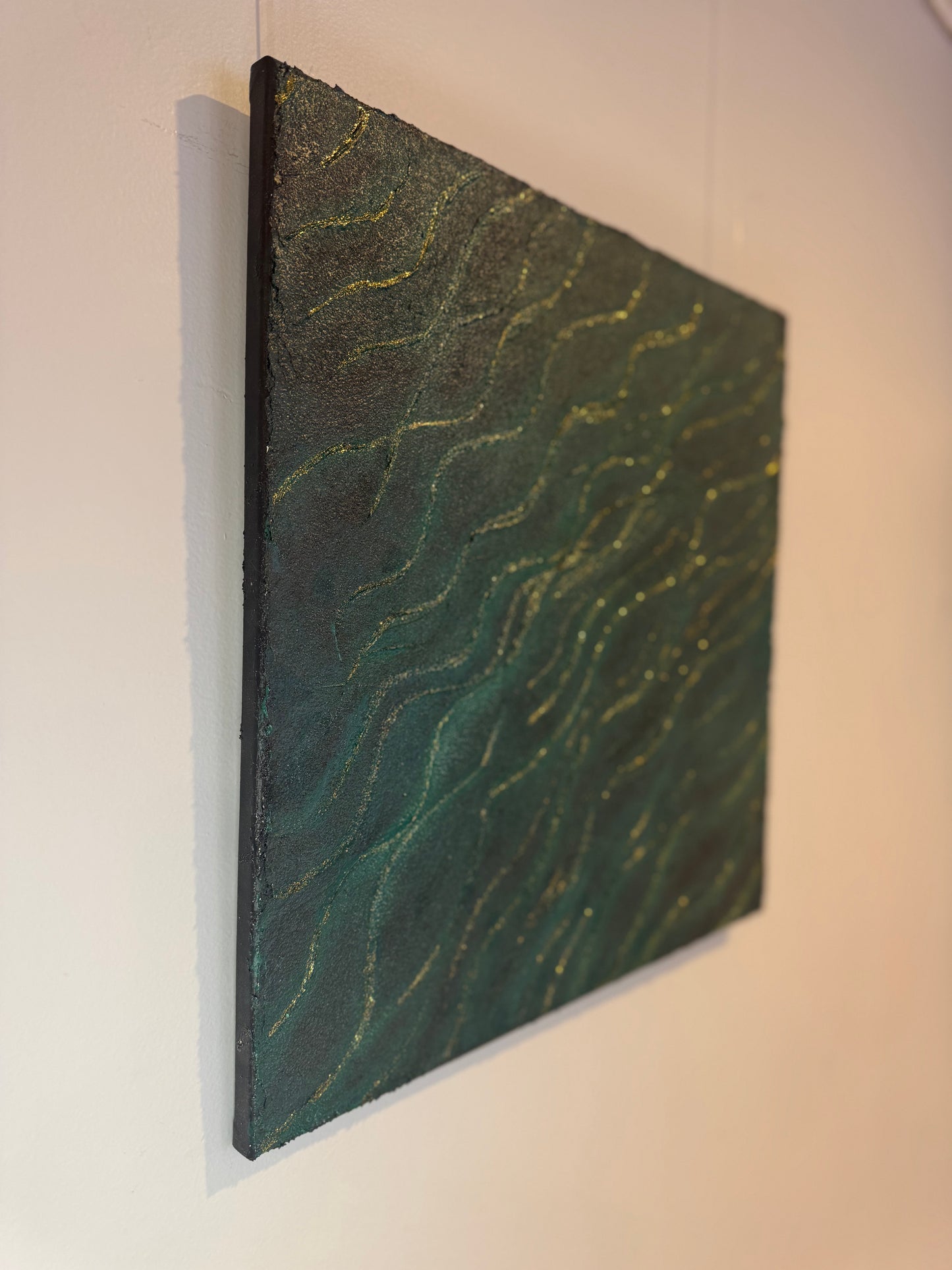 EMERALD WAVES - 51cm x 51cm