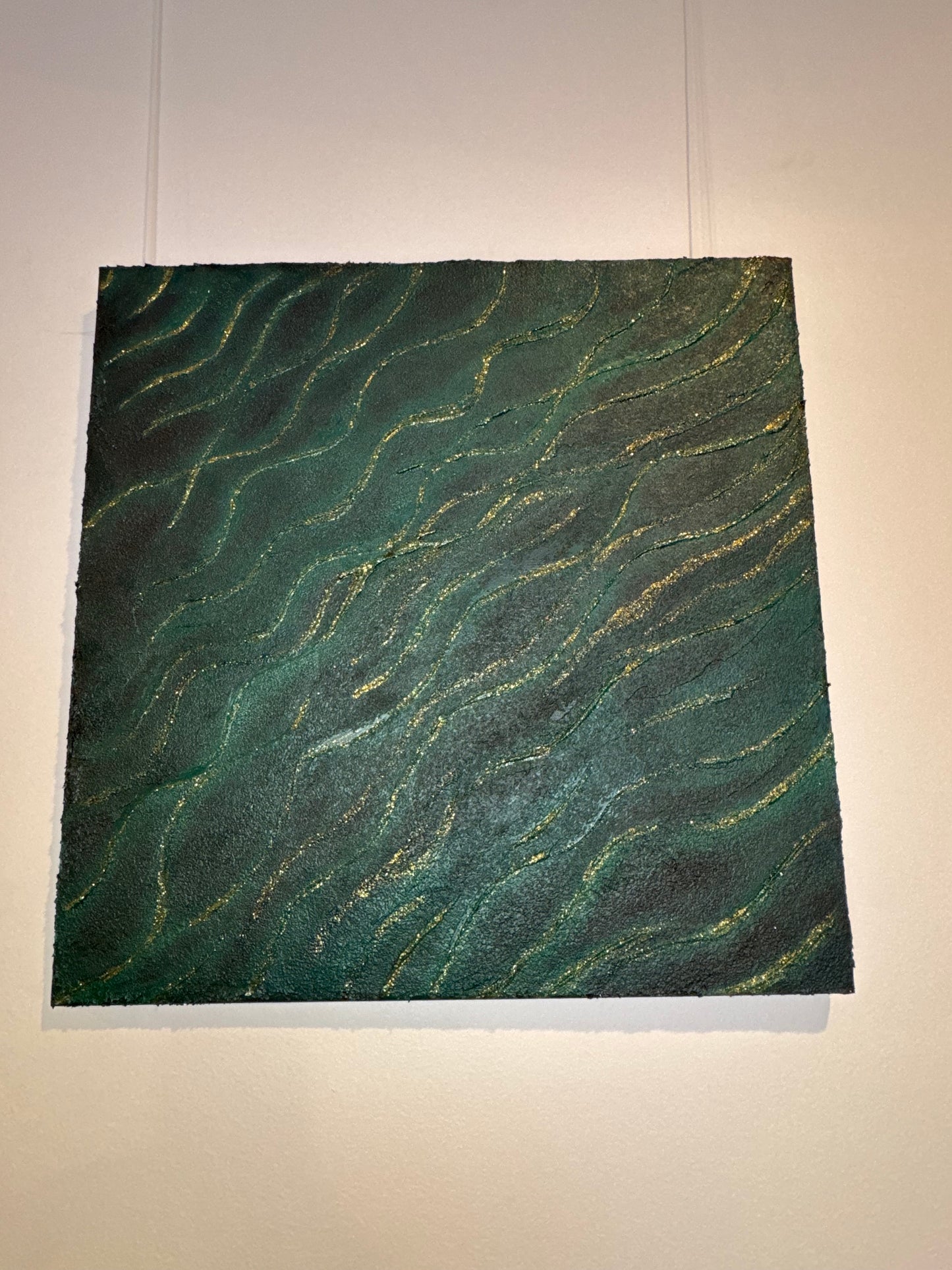 EMERALD WAVES - 51cm x 51cm