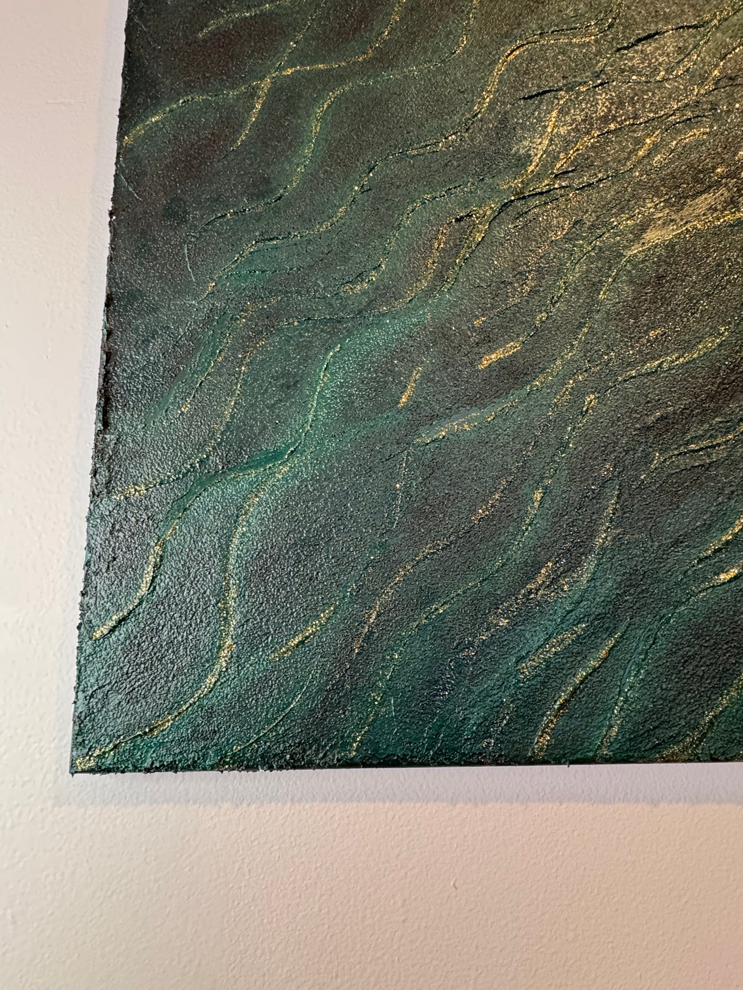 EMERALD WAVES - 51cm x 51cm