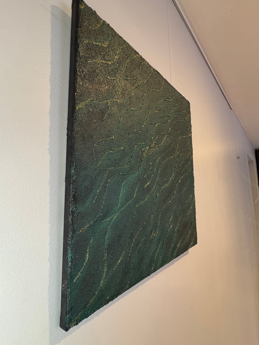 EMERALD WAVES - 51cm x 51cm
